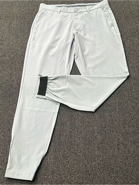 Primo Golf Joggers Pants Mens 33x32 Grey Stretch Zip Ankle